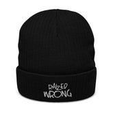 Ribbed knit beanie