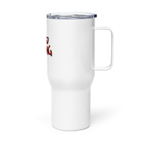 Travel mug with a handle