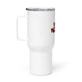 Travel mug with a handle